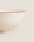 Porcelain mini bowl with antique finish rim