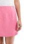 ASOS DESIGN Petite tailored high waist mini skirt in pink