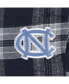 Men's Navy Distressed North Carolina Tar Heels Big and Tall 2-Pack T-shirt and Flannel Pants Set