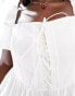 Forever New Curve corset bow midaxi dress in ivory