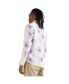 Men's EcoLiva White & Lavender Faded Floral Strokes Shirt