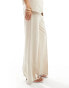 Vero Moda elasticated waist wide leg trouser in co-ord cream