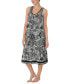 Women's Printed Sleeveless Nightgown