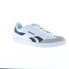 Reebok Smash Edge Mens White Synthetic Lifestyle Sneakers Shoes