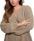 Women's Aki Chenille Cable-Knit Long-Sleeve Sweater