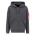 ALPHA INDUSTRIES Back Print Zip hoodie