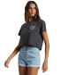 Juniors' Para Paradise Graphic Cropped Tee