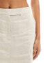 Forever New tailored linen co-ord mini skirt in beige