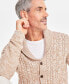 Men's Chunky Shawl Collar Cardigan Sweater, Created for Macy's