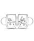 Disney Mickey and Pluto Aroma Glass Mugs, Set of 2