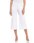 Nydj Petite Patchie Major Wide Leg Capri Optic White Jean Women's 0P