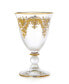 Water Glasses with 24k Gold Artwork - Set of 6