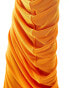 ASOS DESIGN slinky draped evening dress in orange