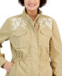 Women's Floral-Embroidered Jacket, Created for Macy's