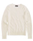 Women's 100% Cashmere Cable-Knit Crewneck Sweater, Created for Macy's