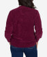 Women's Classic Chenille Diamond Stitch Turtleneck Sweater