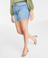 Women's High Rise Raw-Hem Jean Shorts, Created for Macy's