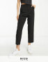 Miss Selfridge Petite slim cigarette trousers in black