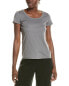 Lafayette 148 New York Navy Scoop Neck Tee Women's