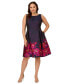 Plus Size Jacquard Fit & Flare Dress