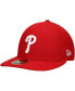 Men's Scarlet Philadelphia Phillies Low Profile 59FIFTY Fitted Hat