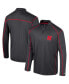 Men's Black Nebraska Huskers Cameron Quarter-Zip Windshirt