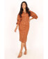 Coco Long Sleeve Midi Women's Dress