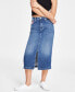 Women's Claire High-Waist Denim Midi Skirt