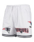 Men's White New England Patriots Mesh Shorts