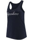 Women's Plus Size Navy New York Yankees Swing For The Fences Racerback Tank Top