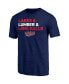 Men's Heathered Navy Minnesota Twins Hometown Collection Ampersand Tri-Blend T-shirt