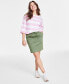 Women's Paperbag-Waist Mini Skirt, Created for Macy's