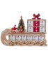 Kurt Adler 8.3In Led Santa Sled With Advent Calendar Multicolor