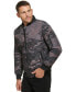 Men's Quilted Baseball Jacket with Rib-Knit Trim