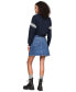 Women's A-Line Seam-Detail Denim Skirt