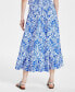 Women's Fountain Floral-Print Maxi Skirt