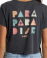 Juniors' Para Paradise Graphic Cropped Tee