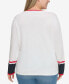 Plus Size Ivy Cotton Long-Sleeve Sweater