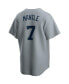 Men's Mickey Mantle Gray New York Yankees Road Cooperstown Collection Player Jersey