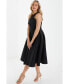 Women's Keyhole Skater Midi Dress