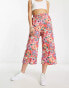 ASOS MADE IN KENYA pull on trousers in rose print