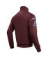 Men's Burgundy Colorado Avalanche Classic Chenille Full-Zip Track Jacket