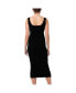 Maternity Ripe Faye Nursing Rib Knit Dress Black