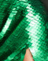 & Other Stories sequin mini skirt in green