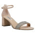 Nina Eloise Rhinestone Evening Womens Beige Dress Sandals ELOISE-267