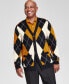 Men's Regular-Fit Argyle Cardigan, Created for Macy's