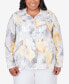 Plus Size Charleston Abstract Watercolor Jacket