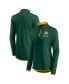 Women's Green Oakland Athletics Worth The Drive Quarter-Zip Jacket