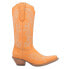 Dingo Flirty N' Fun Embroidered Snip Toe Cowboy Womens Orange Casual Boots DI17