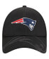 Men's Black New England Patriots Top Visor 9FORTY Adjustable Hat